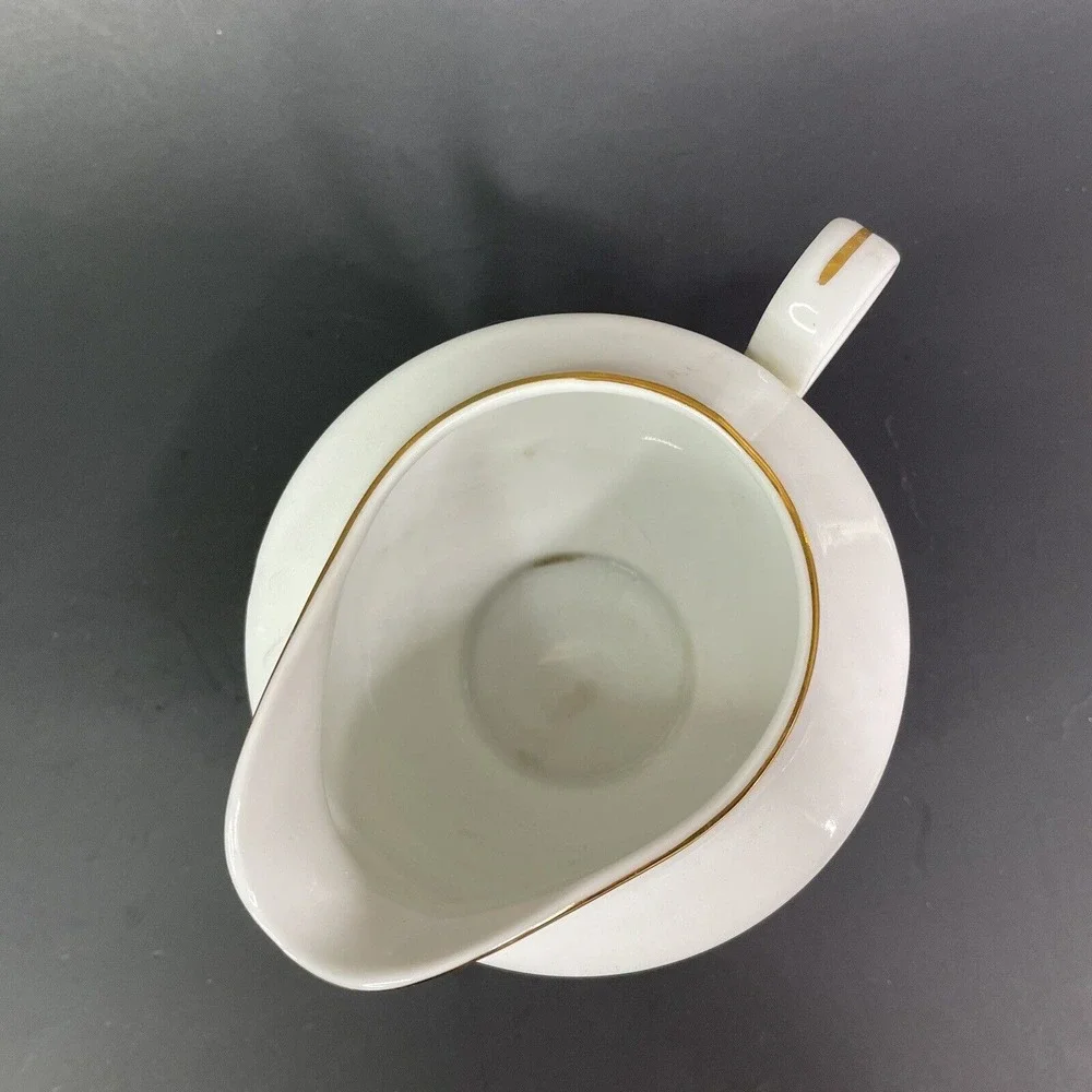 Vintage Style House Fine China‎ Kimberly Creamer & Sugar Bowl Green & Gold